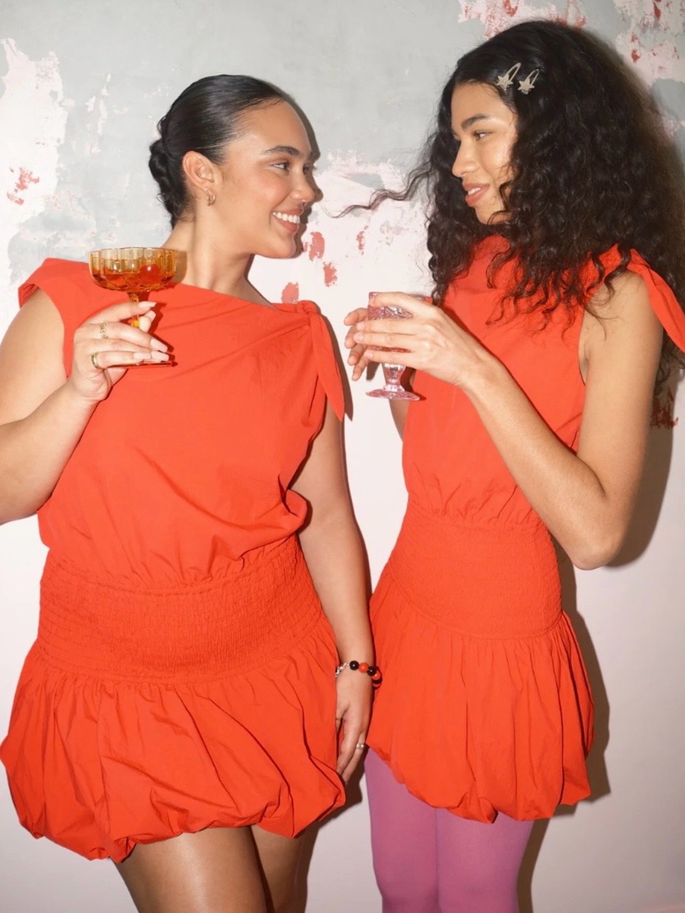 Lisa Says Gah Alice Bubble Mini Dress Candy Red Size 3X